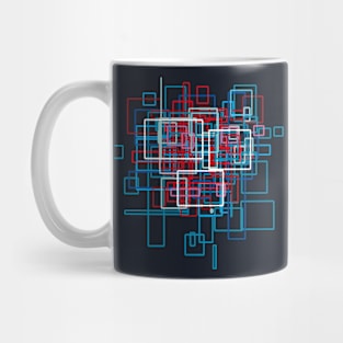 Abstract Cube Pattern - Futurism Mug